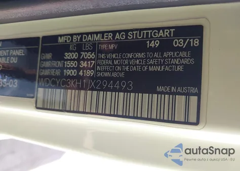 2018 Mercedes-Benz G 550 4Matic from USA, damaged, VIN WDCYC3KH1JX294493